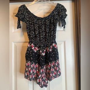 Floral Shorts Romper